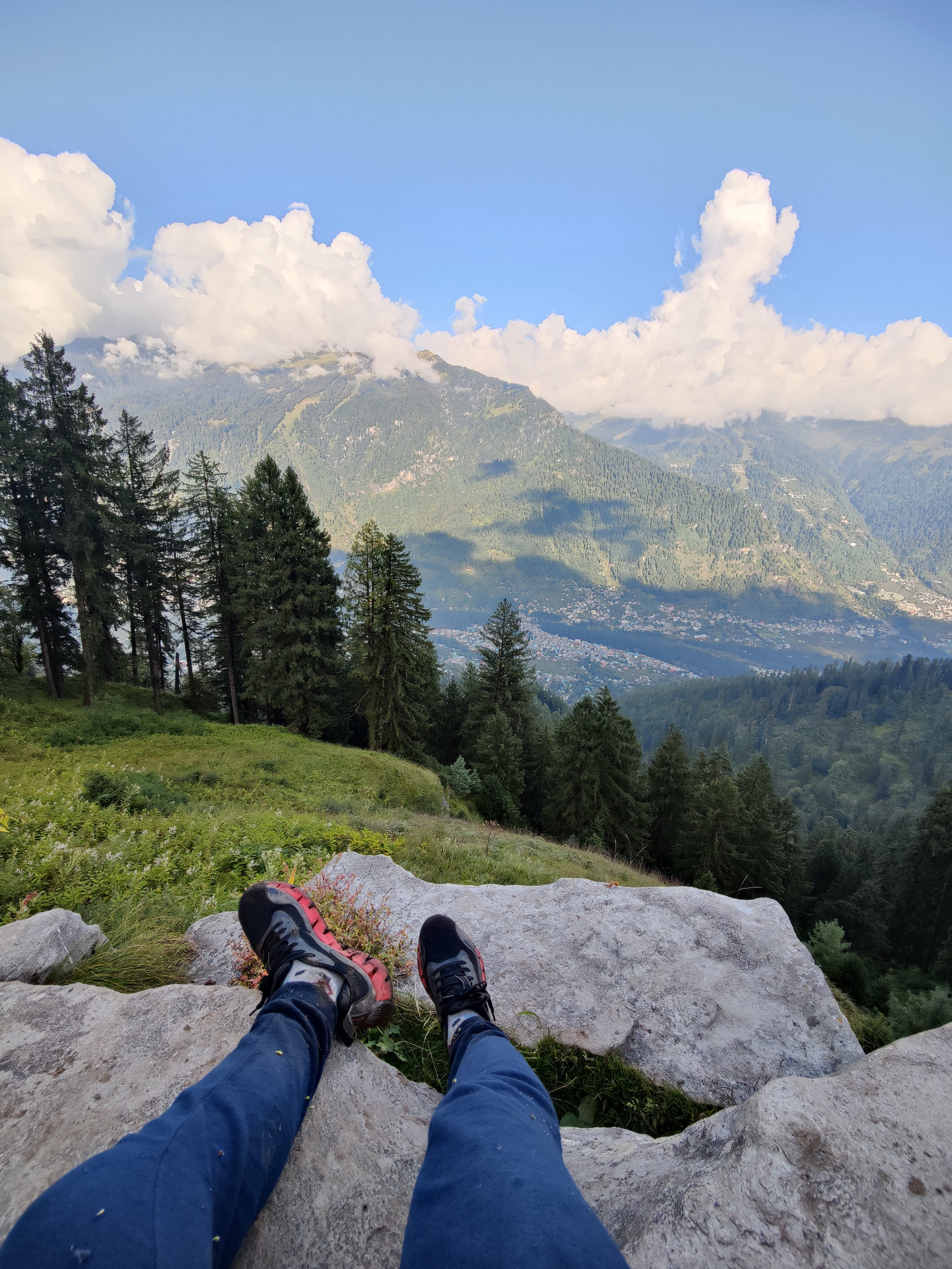Old manali city view